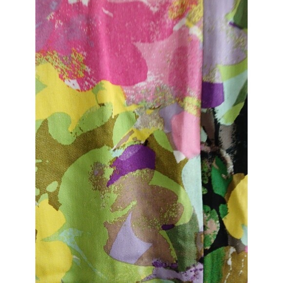 Calvin Klein Dress Womens 6 Watercolor Floral Sleeveless Sheath Artsy Career - Picture 15 of 16